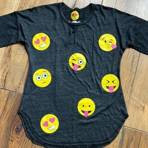 So Nikki Emoji LS Tee